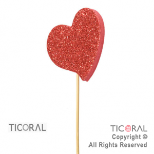 ADORNO FIGURA CORAZON GIBRE COLORES SURTIDOS PINCHE GOMA EVA x 2